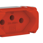 MODULO TOMADA DE ENERGIA 2P T 20 A/250 VCA ESATTA VERMELHO WEG 16026372