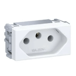 MODULO TOMADA DE ENERGIA 2P T 10 A/250 VCA ESATTA BRANCO WEG 16025496