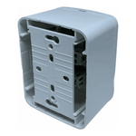 CAIXA SOBREPOR MONTADA COM 1 INTERRUPTOR SIMPLES 10A/250VCA 1 TOMADA 2P T 10A/250VCA COMPOSE BRANCO WEG 14953586