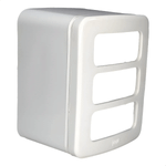 CAIXA E PLACA SOBREPOR 3 POSICOES SOBREPOR MODULAR COMPOSE BRANCO WEG 13671155