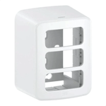 CAIXA E PLACA SOBREPOR 3 POSICOES SOBREPOR MODULAR COMPOSE BRANCO WEG 13671155