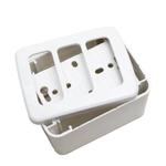 CAIXA E PLACA SOBREPOR 3 POSICOES SOBREPOR MODULAR COMPOSE BRANCO WEG 13671155