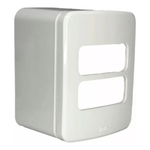 CAIXA E PLACA SOBREPOR 2 POSICOES SOBREPOR MODULAR COMPOSE BRANCO WEG 13671154