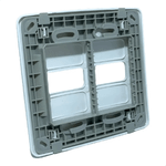 PLACA E SUPORTE 4X4 2 POSICOES (1 1) COMPOSE BRANCO WEG 13295560