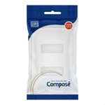 PLACA E SUPORTE 4X2 2 POSICOES COMPOSE BRANCO WEG 13295537