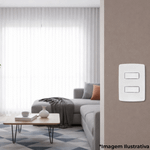 PLACA E SUPORTE 4X2 2 POSICOES COMPOSE BRANCO WEG 13295537