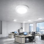 PAINEL BACKLIGHT ECOLED REDONDO SOBREPOR PC 24W 6500K G-LIGHT  676.27.0291-0