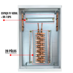 QUADRO COM BARRAMENTO 28 + 11 MODULOS DIN 100A TRIFÁSICO EMBUTIR GOMES 1030