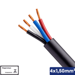 CABO PP PRETO 500V 4X1,50 MM2 -