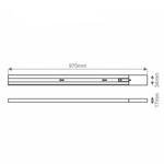 TRILHO ELETRIFICADO PARA SPOT LED 1M BR-7897079084689 TASCHIBRA 15090244