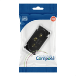 MODULO TOMADA DE ENERGIA PRETO 2P+T 20A COMPOSÉ  WEG 13387542