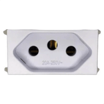MODULO TOMADA DE ENERGIA 2P T 20A 250V BRANCO REFINATTO WEG 13799422