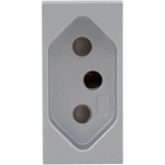 MODULO TOMADA BR 2P+T 10A 250V 1M AL ORION  SCHNEIDER ELECTRIC S70202174