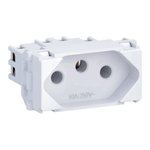 MODULO TOMADA 2P+T 10A 250V BRANCO  WETZEL E011100110