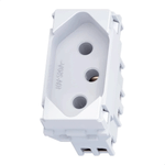 MODULO TOMADA 2P+T 10A 250V BRANCO  WETZEL E011100110