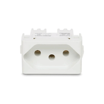 MODULO TOMADA 2P+T 10A 250V 1M BR MILUZ  SCHNEIDER ELECTRIC S3B70340
