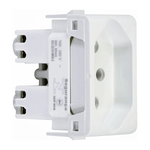 MODULO TOMADA 2P+T 10A 250V 1M BR MILUZ  SCHNEIDER ELECTRIC S3B70340