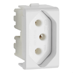 MODULO TOMADA 2P+T 10A 250V 1M BR DECOR  SCHNEIDER ELECTRIC PRM04721