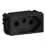 MODULO TOMADA 2P T 10A 250V PRETO REFINATTO WEG 13799421