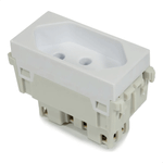 MODULO TOMADA 2P T 10A 250V BRANCO REFINATTO WEG 13799419