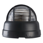 LUMINARIA TARTARUGA INJETADA 1 X E27 COM GRADE PRETA OPL ILUMINAÇÃO 3292
