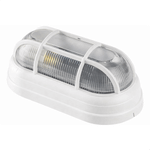 LUMINARIA TARTARUGA INJETADA 1 X E27 COM GRADE BRANCA OPL ILUMINAÇÃO 3293