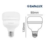 LAMPADA BULBO LED 20W BIVOLT 6.500K E27 PC 80/150  EMPALUX AL20662