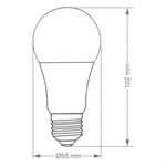 LAMPADA BULBO LED 12W 3000K  TASCHIBRA 11080472