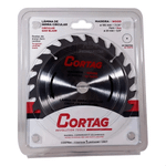 LAMINA DE SERRA CIRCULAR PARA MADEIRA 24 DENTES 185 MM CORTAG 60753