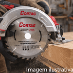 LAMINA DE SERRA CIRCULAR PARA MADEIRA 24 DENTES 185 MM CORTAG 60753