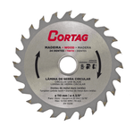 LAMINA DE SERRA CIRCULAR PARA MADEIRA 24 DENTES 110 MM CORTAG 60864