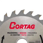 LAMINA DE SERRA CIRCULAR PARA MADEIRA 24 DENTES 110 MM CORTAG 60864