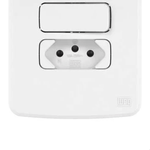 CONJUNTO 4X2 2 INTERRUPTOR SIMPLES +1 TOMADA 10A 2P+T Br COMPOSE  WEG 13272555