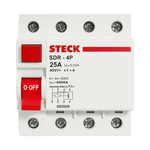 INTERRUPTOR DIFERENCIAL 4P 25A 30MA  STECK SDR42530