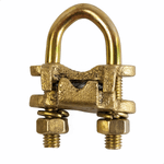 GRAMPO DUPLO DE ATERRAMENTO DE LT H 5/8-3/4 ZA  COND.16- CONIMEL GUD002-1