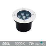 EMBUTIDO DE SOLO REDONDO 3000K 7W 560L GAYA 9725