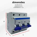 DISJUNTOR 3P CURVA C MDW-C 100A WEG 10075747