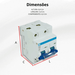DISJUNTOR 2P CURVA C MDW-C 100A WEG 10075745
