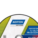DISCO DE CORTE SUPER AR312 180  X 3,0 X 22,23MM NORTON 66252899863