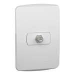 CONJUNTO TOMADA PARA ANTENA 9MM PL/BR MILUZ BOSSA  SCHNEIDER ELECTRIC S3B64680
