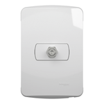 CONJUNTO TOMADA PARA ANTENA 9MM PL/BR MILUZ BOSSA  SCHNEIDER ELECTRIC S3B64680