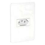 CONJUNTO TOMADA BR 2P+T 10A 250V PL/BR ORION  SCHNEIDER ELECTRIC S71302104