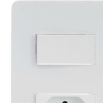 CONJUNTO INTERRUPTOR SIMPLES 10AX + TOMADA BR 2P+T 10A 250V  SCHNEIDER ELECTRIC S71323104