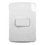 CONJUNTO INTERRUPTOR SIMPLES 10A 250V PL/BR MILUZ BOSSA  SCHNEIDER ELECTRIC S3B62010