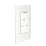 CONJUNTO 3 INTERRUPTORES SIMPLES 10AX 250V PL/BR ORION  SCHNEIDER ELECTRIC S71330104