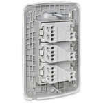 CONJUNTO 3 INTERRUPTORES SIMPLES 10A 250V PL/BR MILUZ BOSSA  SCHNEIDER ELECTRIC S3B62210