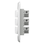 CONJUNTO 3 INTERRUPTORES SIMPLES 10A 250V PL/BR MILUZ BOSSA  SCHNEIDER ELECTRIC S3B62210