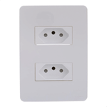 CONJUNTO 2 TOMADAS BR 2P+T 10A 250V PL/BR ORION SCHNEIDER ELECTRIC S71322104
