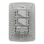 CONJUNTO 2 INTERRUPTORES SIMPLES 2P+T 10A 250V PL/BR MILUZ B  SCHNEIDER ELECTRIC S3B69050