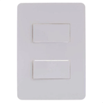 CONJUNTO 2 INTERRUPTORES SIMPLES 10AX 250V PL/BR ORION  SCHNEIDER ELECTRIC S71320104